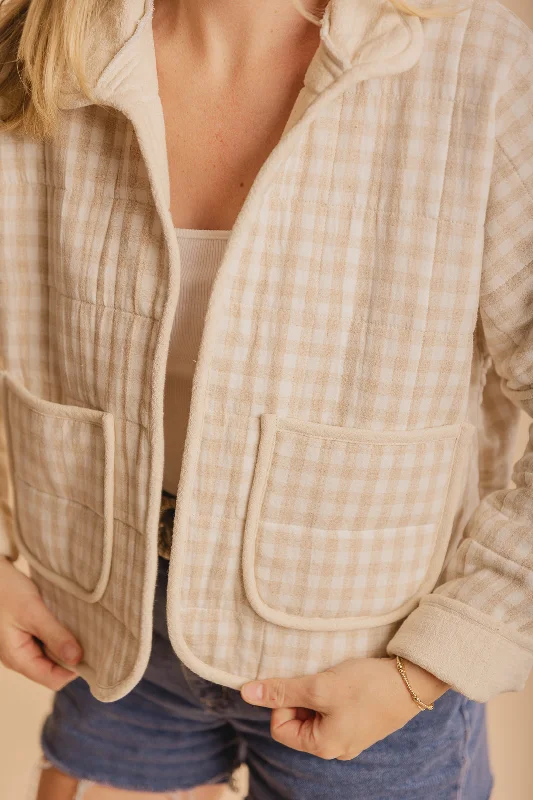 Gingham Quilted Jacket