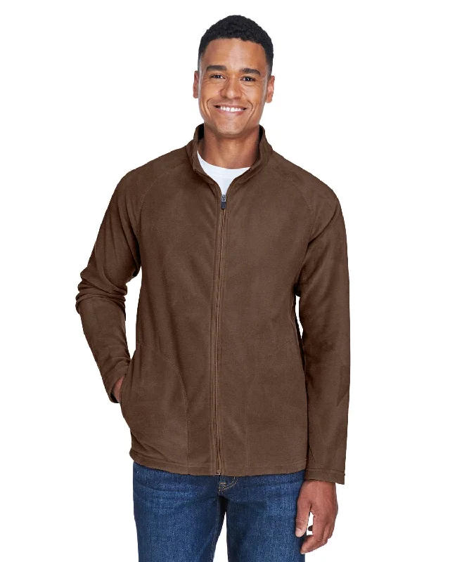 Team 365 Mens Campus Microfleece Jacket | Sport Dark Brown