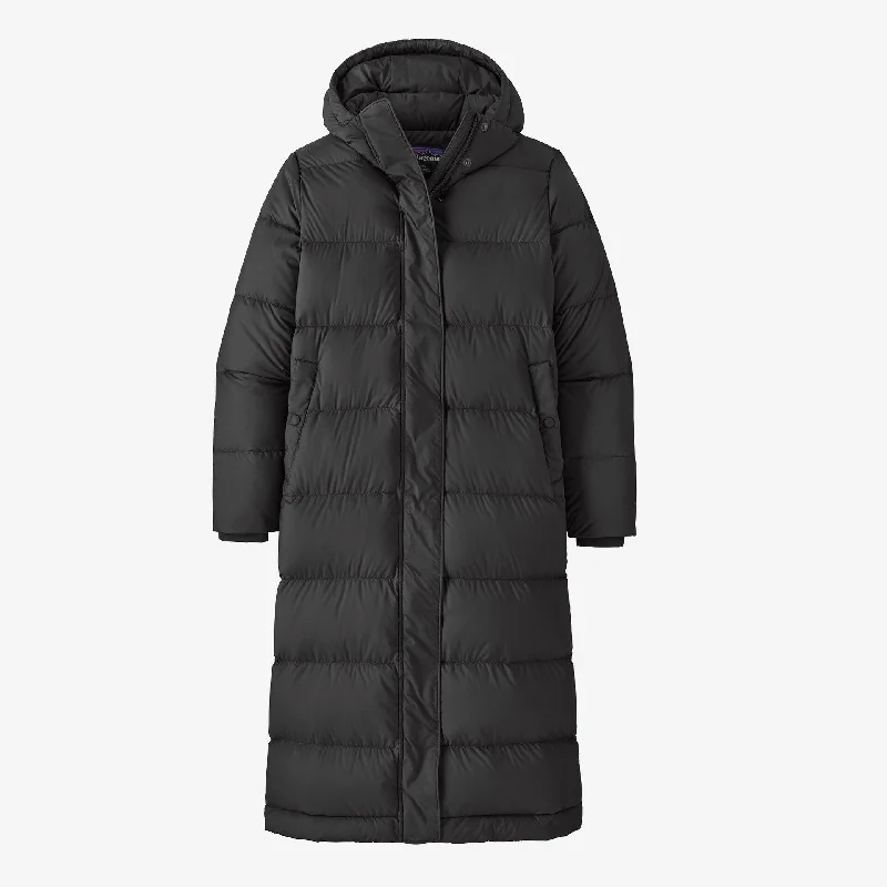 Patagonia Women's Silent Down Long Parka - Black