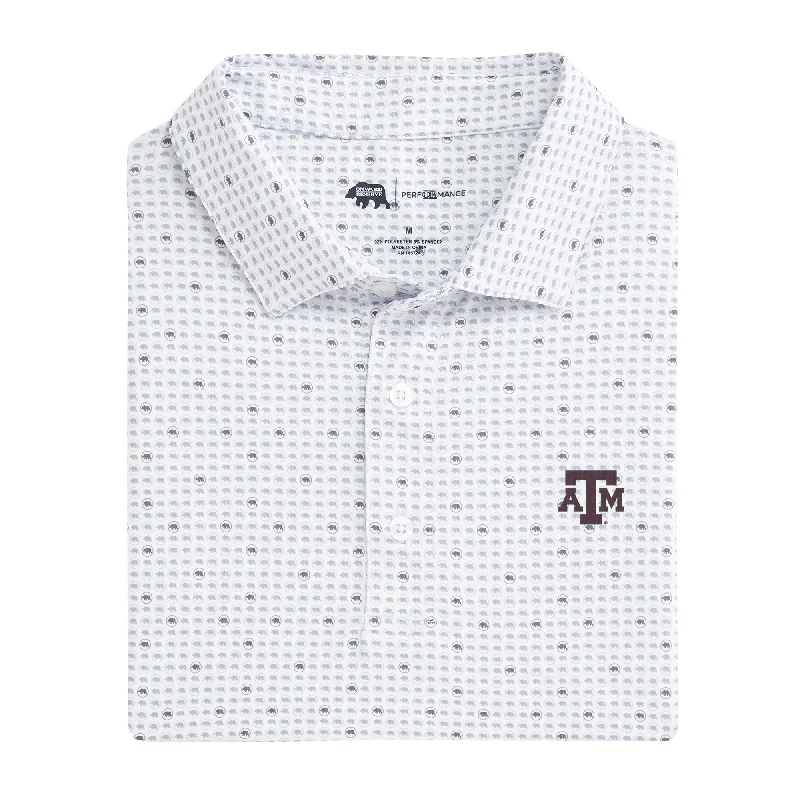 Casual Comfort Wear Texas A&M Tour Logo Printed Performance Polo