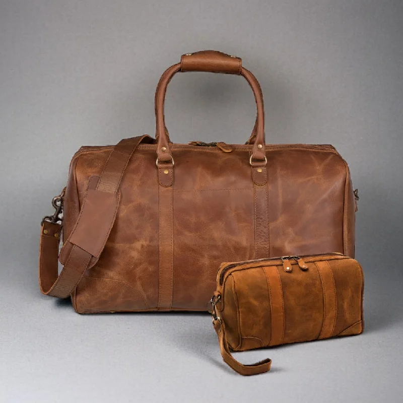 Executive Tourist Gift Set - Saddle Brown