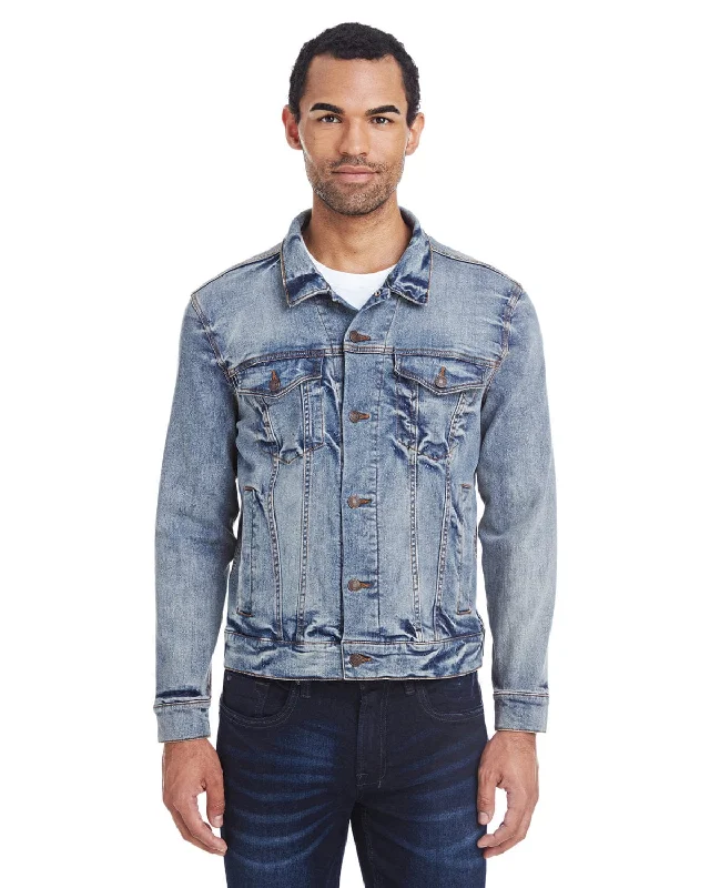 Threadfast Apparel Unisex Denim Jacket | Light Denim