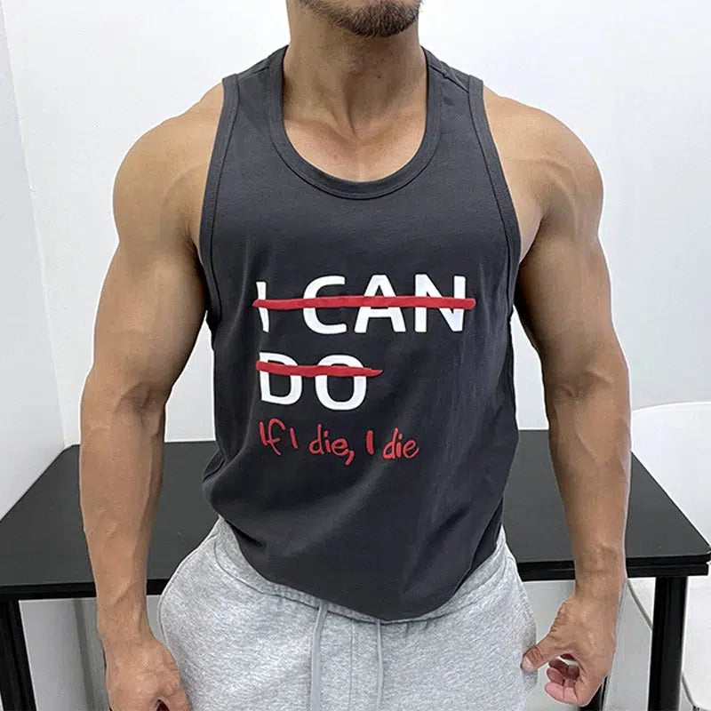 Sweet Girl Printed Slogan Fitness Motivational Vest