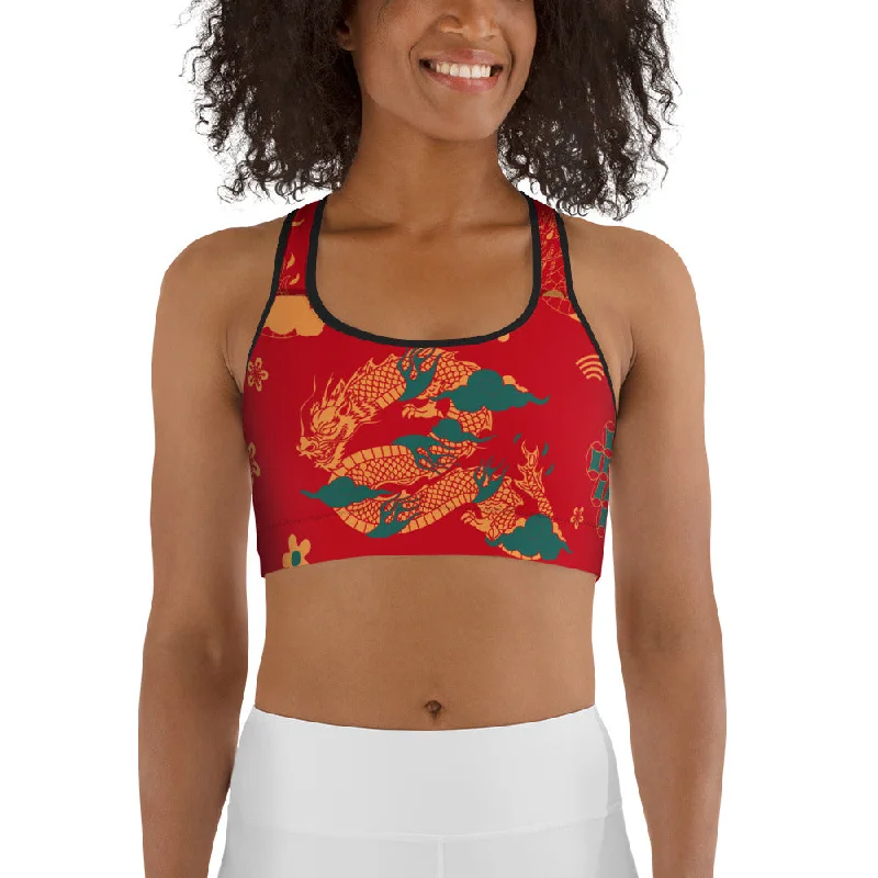 Chinese Dragon Sports Bra