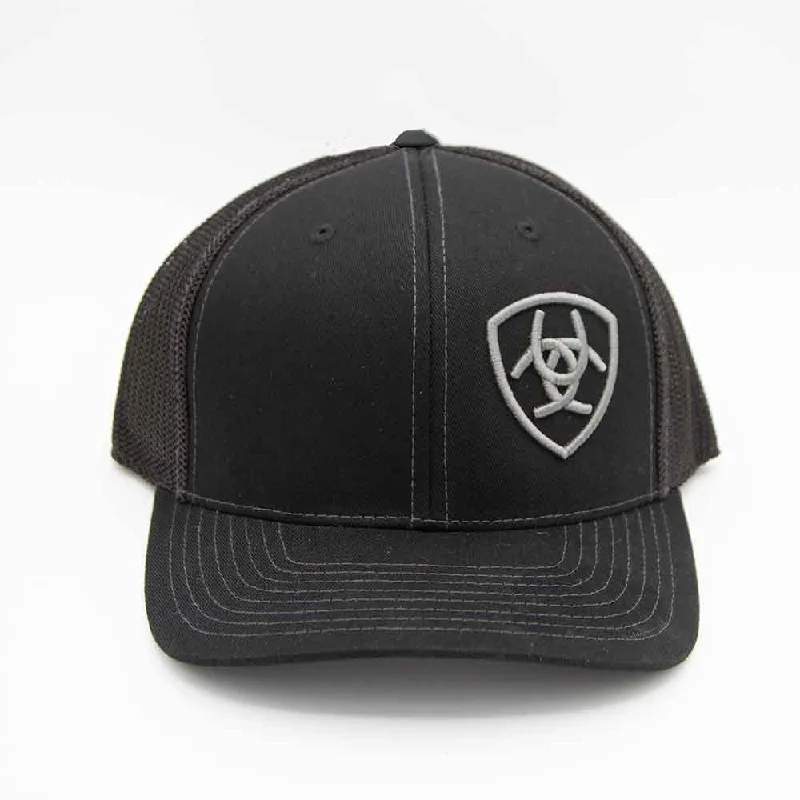 Ariat Offset Trucker Hat in Black | 1597801