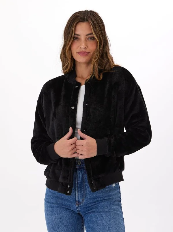 Lynette Sherpa Bomber Jacket