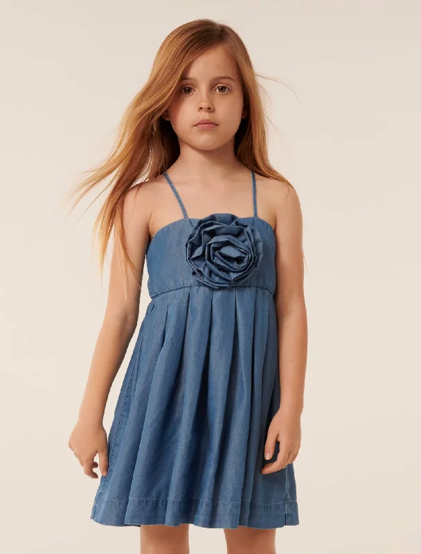 Caroline Rosette Girls Dress