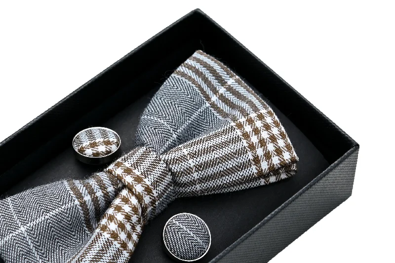 Plaid Bowtie Set