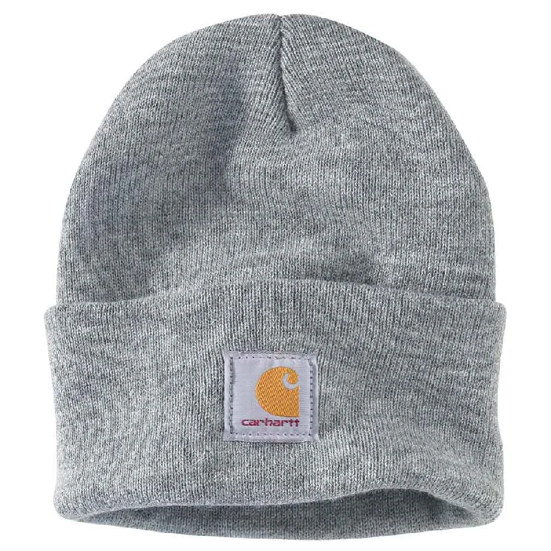 Carhartt Knit Cuff Beanie in Heather Grey | A18-HGY