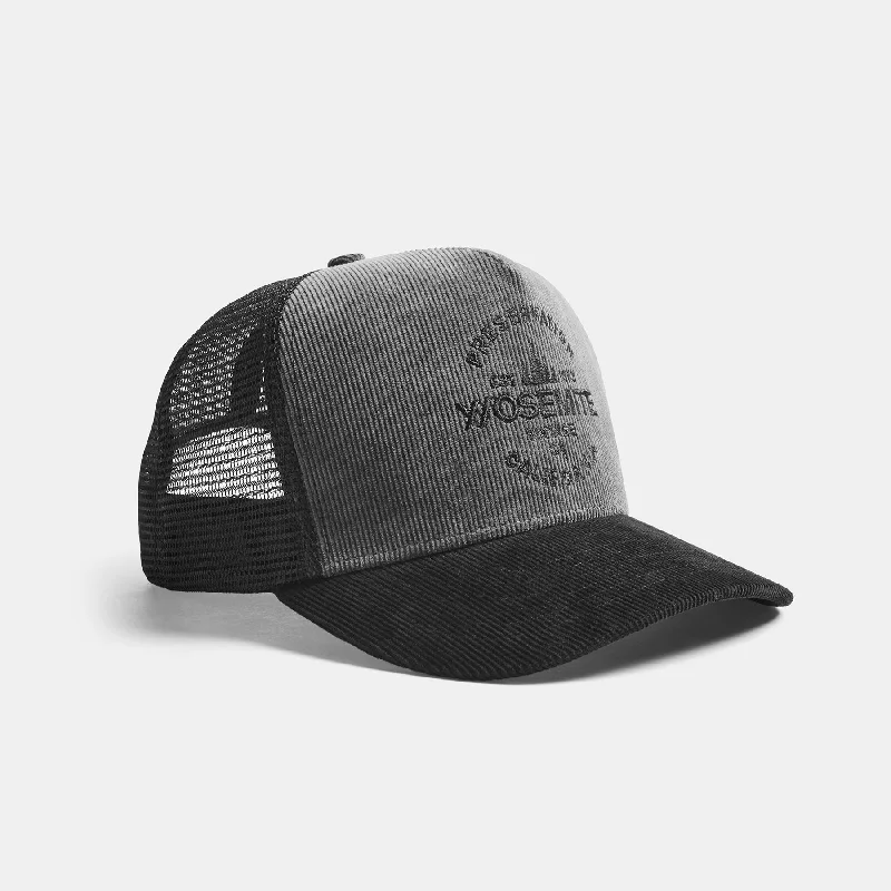 Y/OSEMITE Preservation Trucker Hat - Raccoon Grey/Black