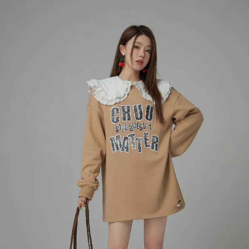 Size Doesnt Matter Sweatshirt Dress