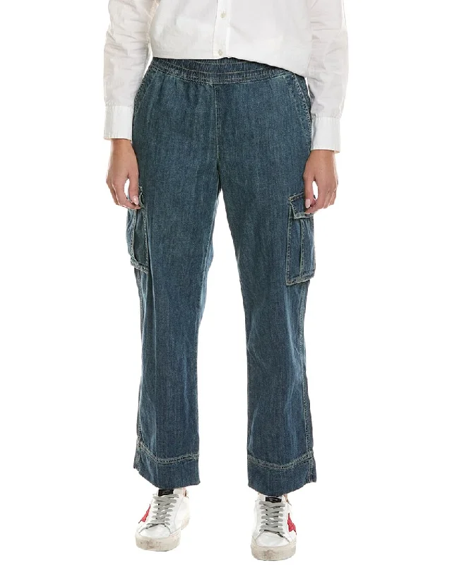 James Perse Washed Medium Wash Cargo Jean