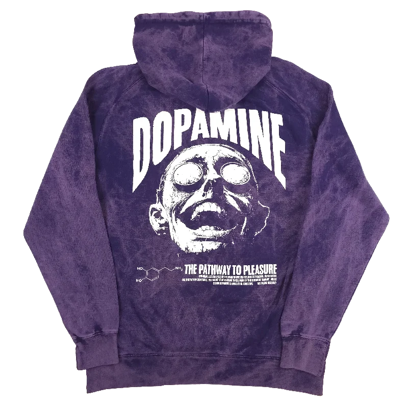 Dopamine Pullover Hoodie Vintage Purple