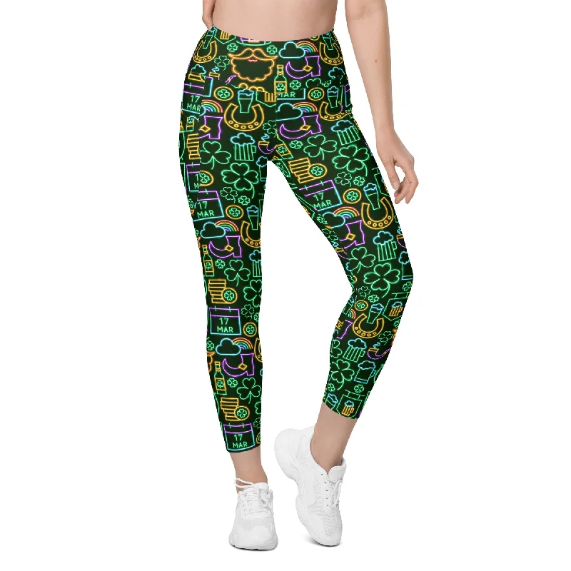 St. Patrick's Celebration Leggings With Pockets