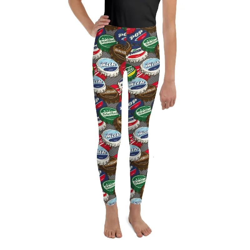 Bottle Caps Youth Leggings