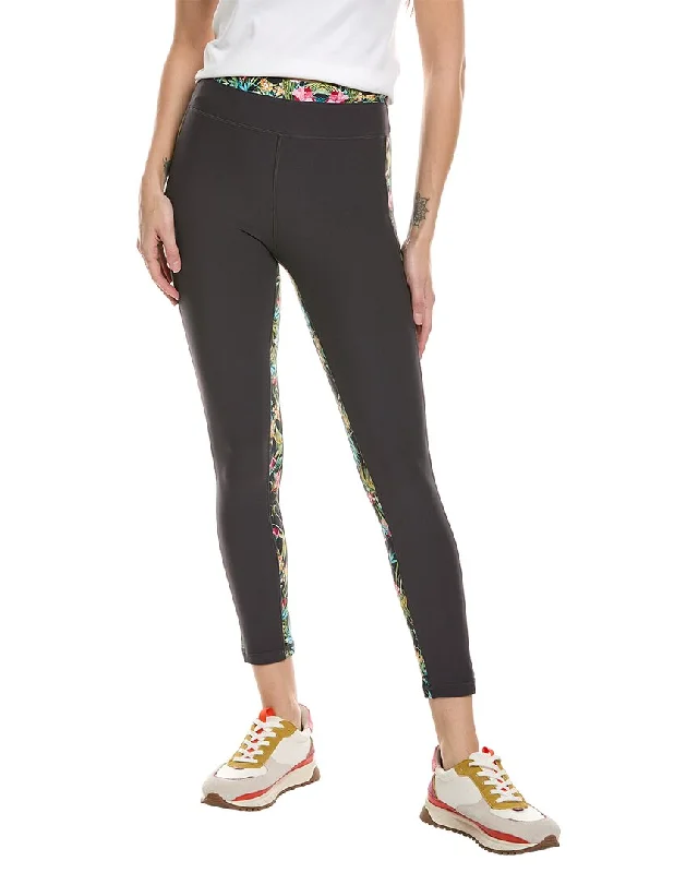 All-Day Wear Johnny Was Bee Active High-Waist Stripe Legging