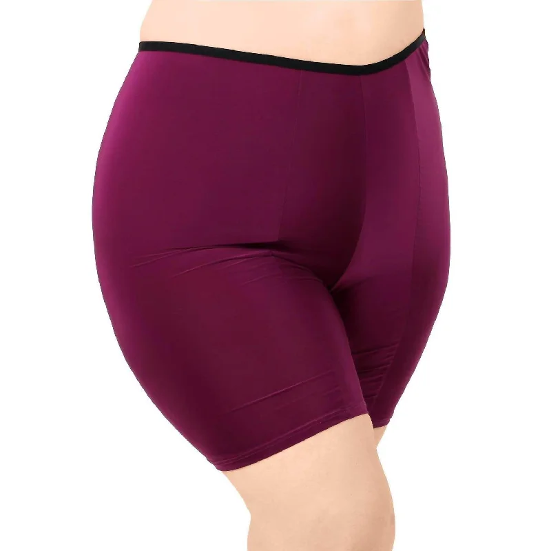 Ultra High Waist Anti Chafing Shortlette Slipshort In Purple